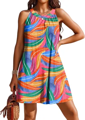 AI'MAGE Womens Swimsuit Cover Up Hollow Out Crochet Coverups Sleeveless Beach Dress Tank Bikini Cover Ups S-3XL