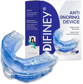 Anti Snoring Device: FDA-Cleared Anti Snoring Mouthpiece Mouth Guard - Effective Anti Snore Solution for Men and Women to Reclaim Peaceful Sleep (Blue)