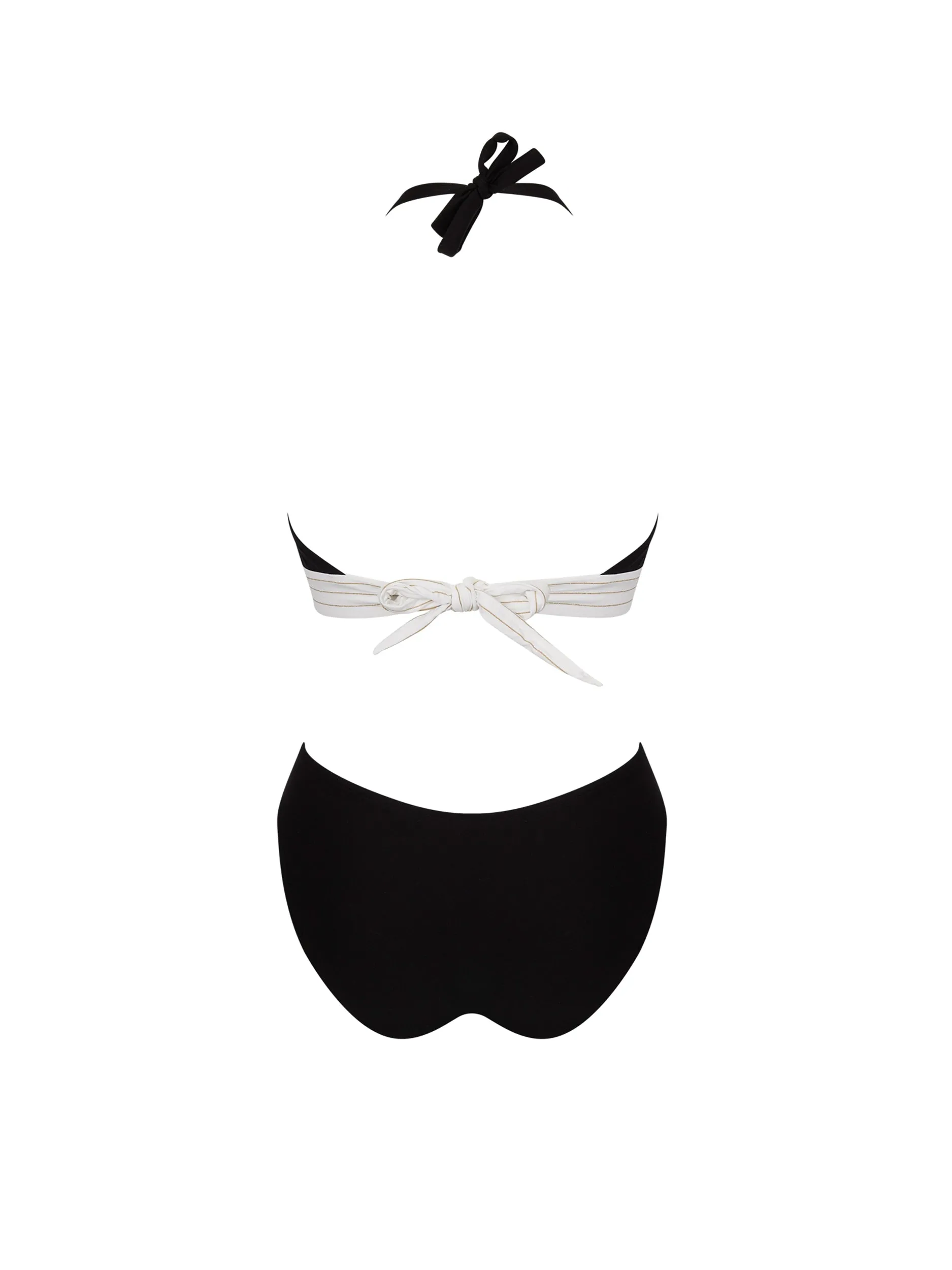 Audace Ocean Black Halter Swimsuit