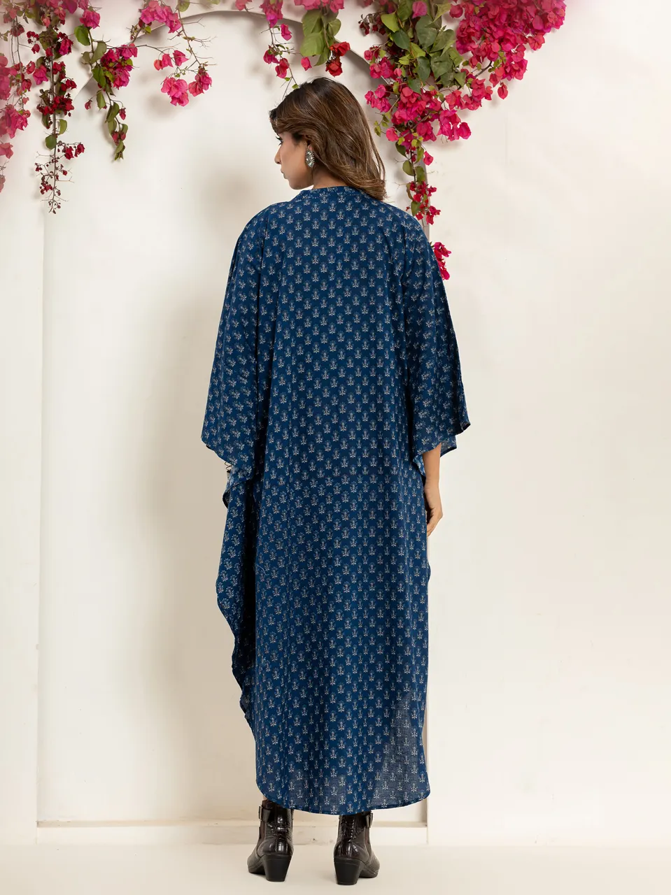 Blue raven Pure Cotton kaftan shirt dress
