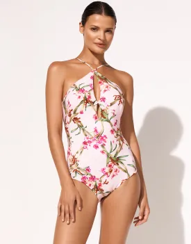 Botanique Peep Hole Swimsuit - Tangy Pink