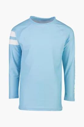 Boys Swim Snapper Rock Light Blue Rash Top