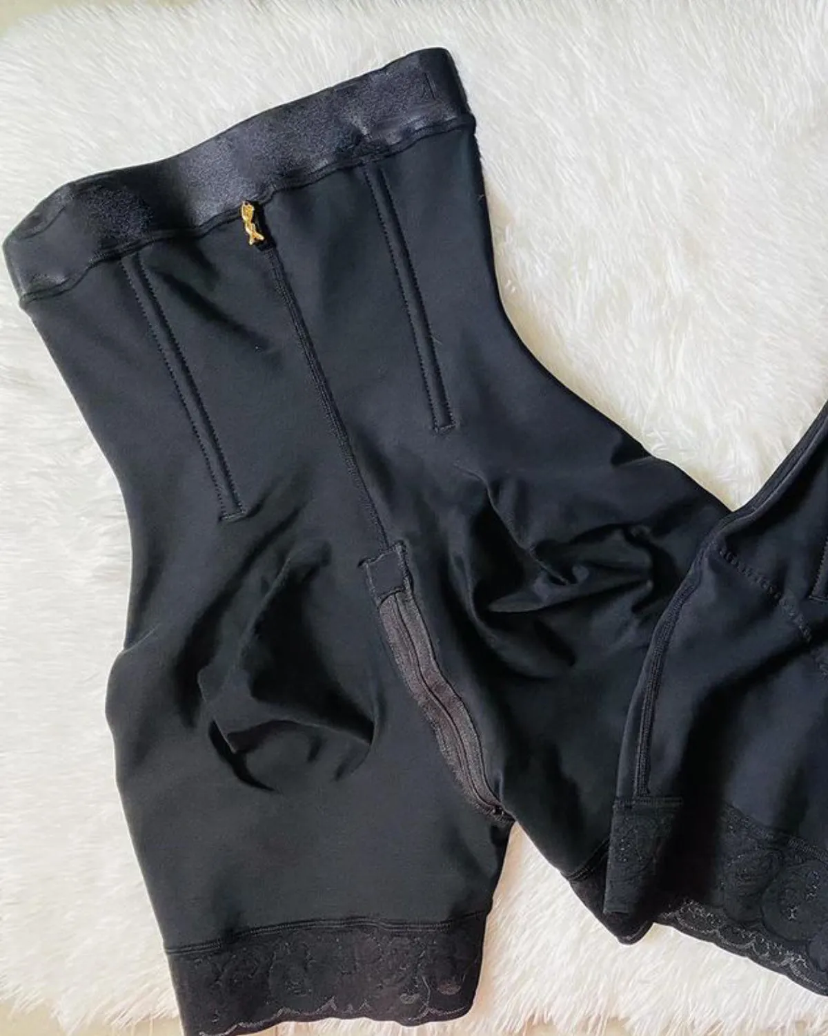 Buckle Front Open Bust Tummy Control Shapewear