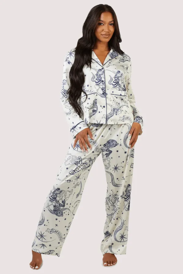 Celestial Long Sleeved Pajama Set  - Circus