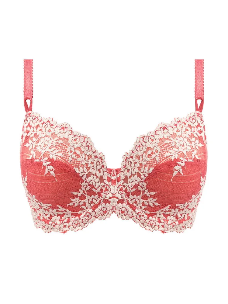 Embrace Lace Underwire Bra - Faded Rose/White Sand