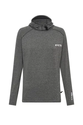 FCS Mens Essential Hooded Long Sleeve Rash Vest