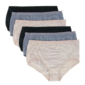 Fruit of the Loom Women's Plus Size Microfiber Brief Panty (6 Pack)