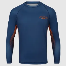 Fumetsu Varsity Long Sleeve Rash Guard Navy