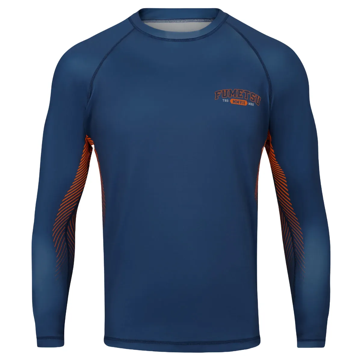 Fumetsu Varsity Long Sleeve Rash Guard Navy