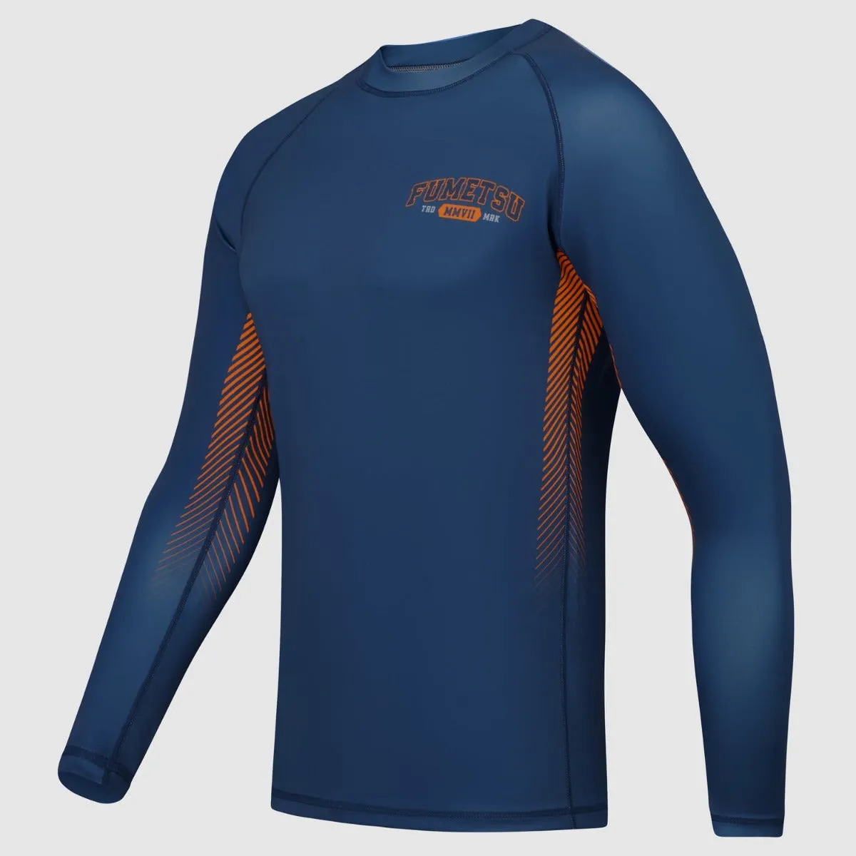 Fumetsu Varsity Long Sleeve Rash Guard Navy