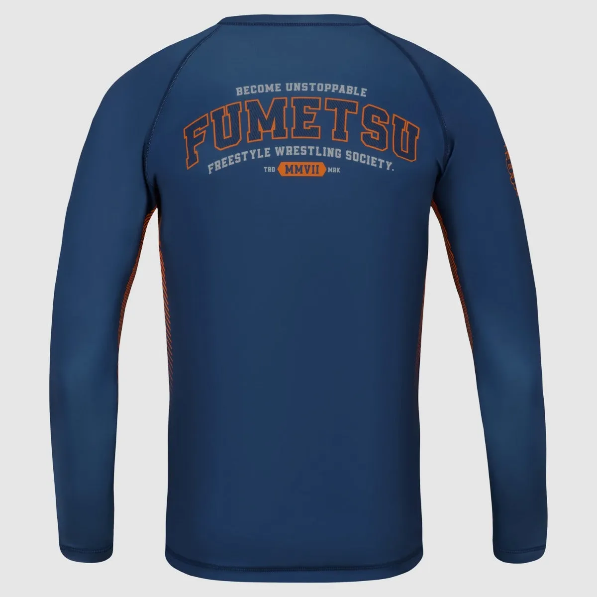 Fumetsu Varsity Long Sleeve Rash Guard Navy