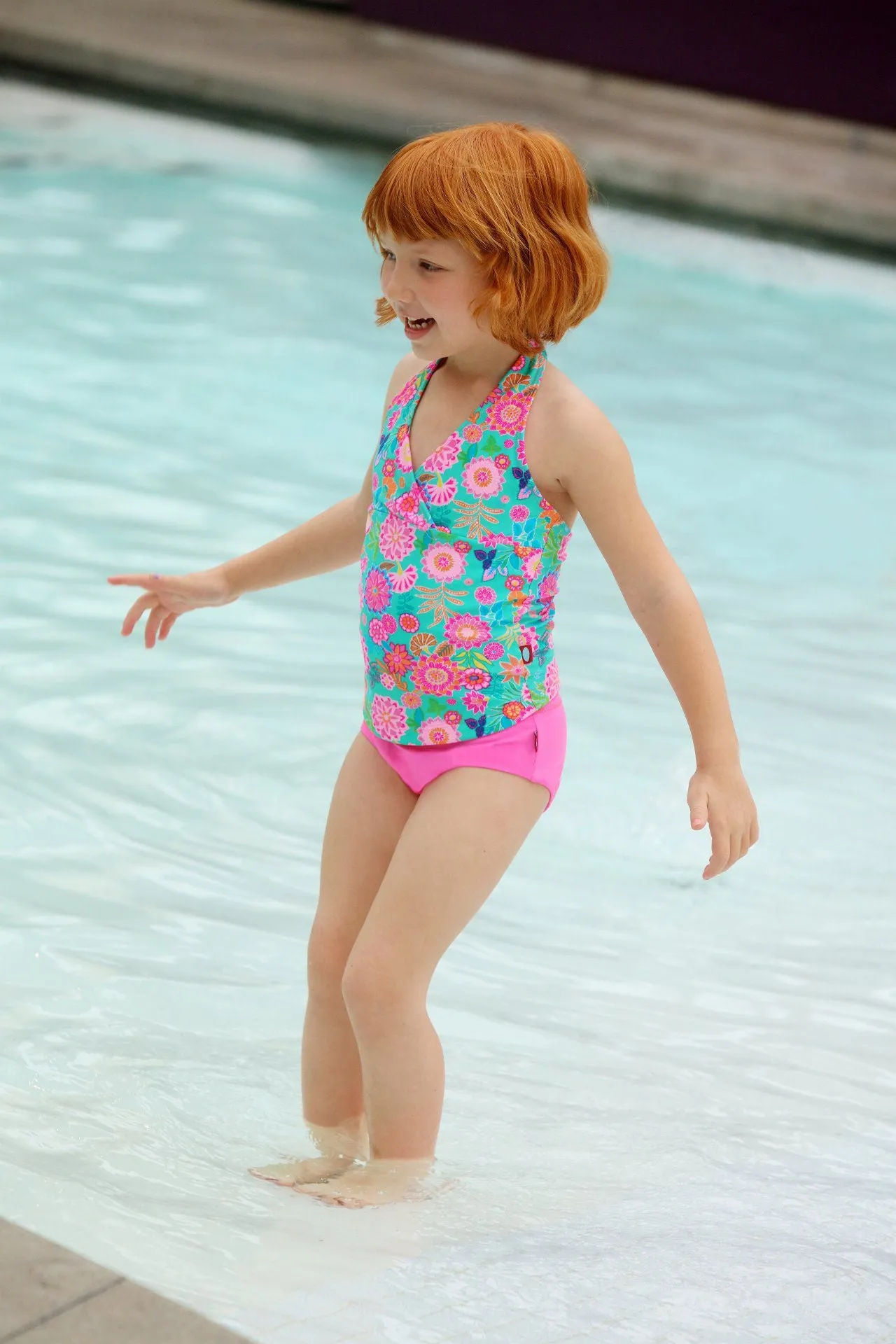 Girls UPF 50  Swimming Briefs | Turquoise