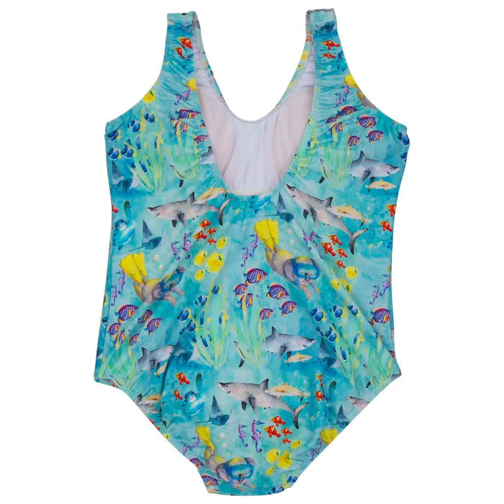 Great Barrier Reef Women's One Piece Sleeveless Swimsuit