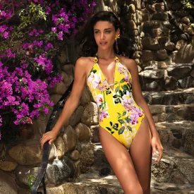 Jardin Delice Halter Swimsuit