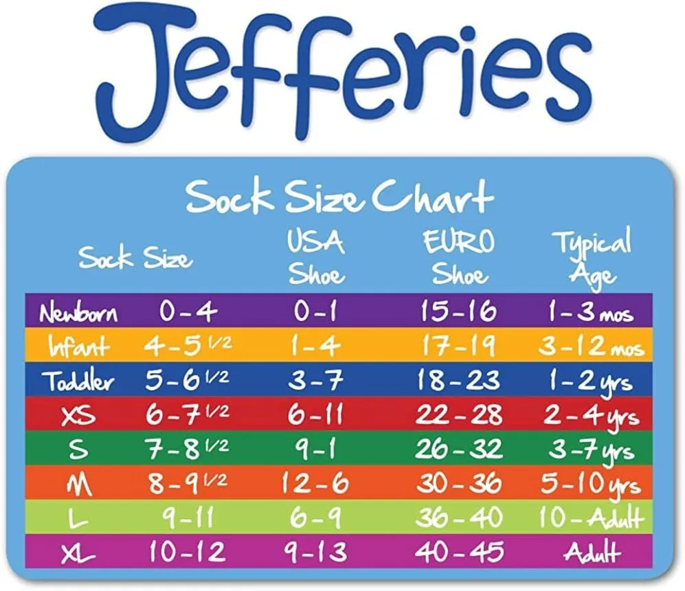 Jefferies Socks Girls' Ripple Ruffle Trim Seamless Turn Cuff Crew Socks 5 Pack