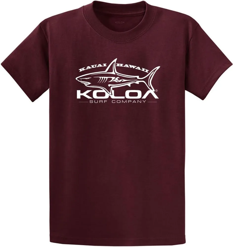 Koloa Surf Mens ol' Koloa Logo Heavyweight Cotton T-Shirt in Reg Big and Tall