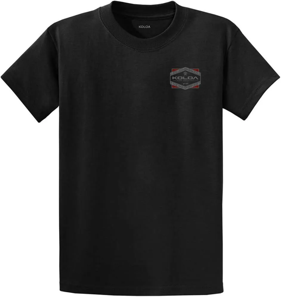 Koloa Surf Mens ol' Koloa Logo Heavyweight Cotton T-Shirt in Reg Big and Tall