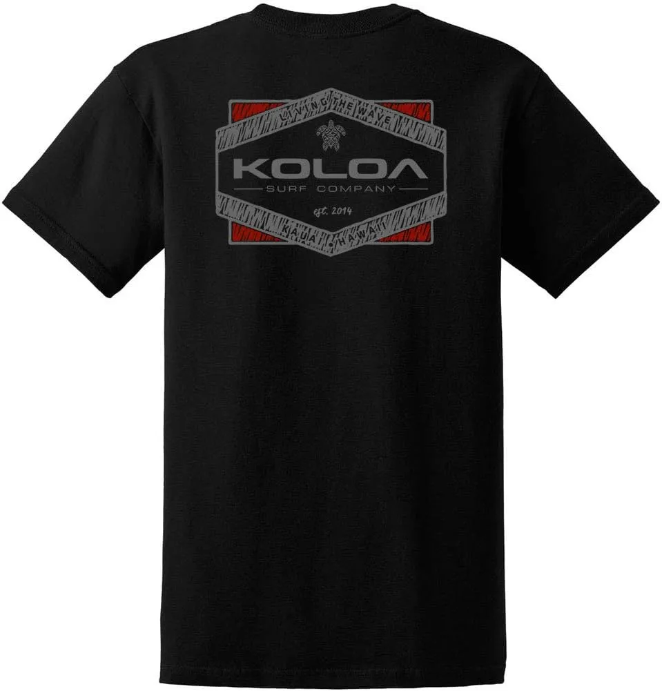 Koloa Surf Mens ol' Koloa Logo Heavyweight Cotton T-Shirt in Reg Big and Tall