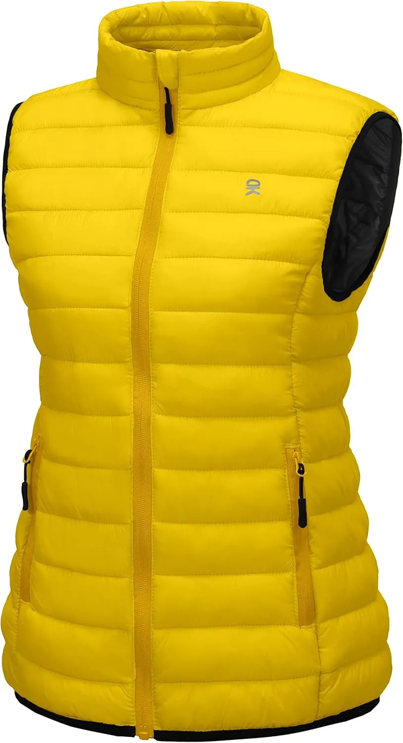 Little Donkey Andy Women's Lightweight Warm Puffer Golf Vest Thermal Winter Sleeveless Jacket for Hiking Travel Casual