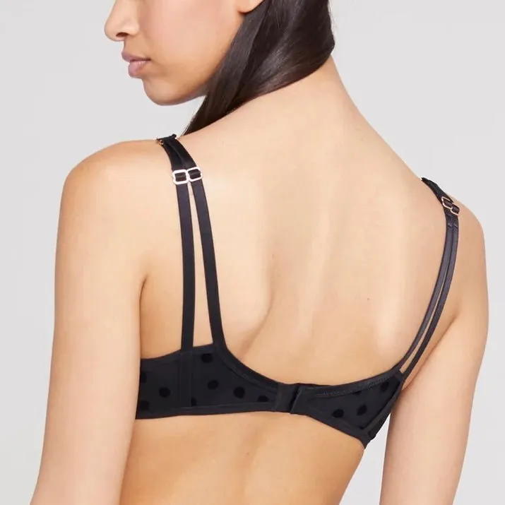 Lou - Larmes De Rose Triangle Bra - Black