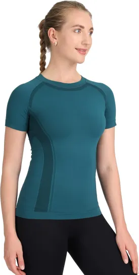 MathCat Workout Shirts for Women Short Sleeve, Workout Tops for Women, Quick Dry Gym Athletic TopsSeamless Yoga Shirts