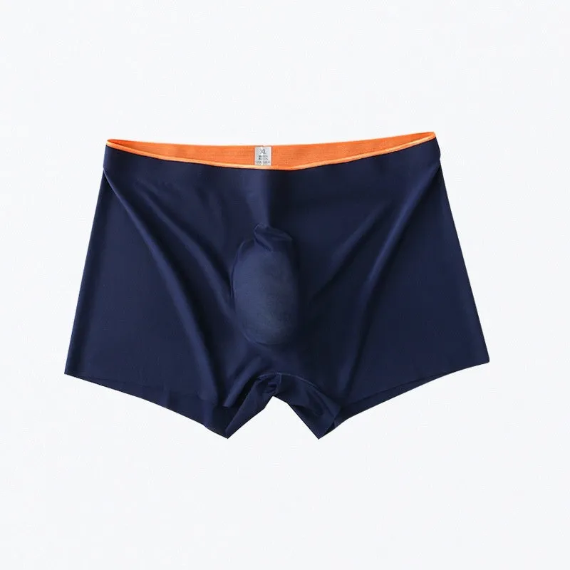 Men's Ice Silk Seamless Boxers