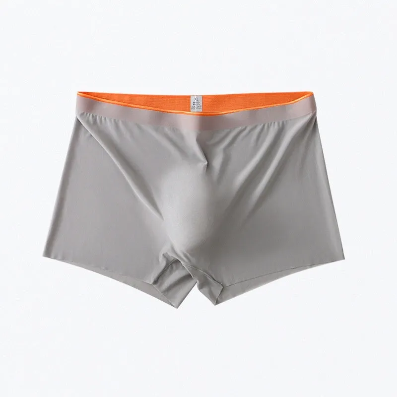 Men's Ice Silk Seamless Boxers