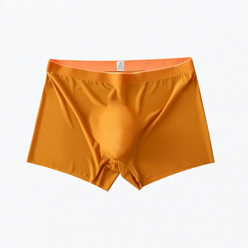 Men's Ice Silk Seamless Boxers