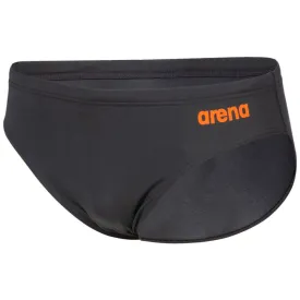 MEN'S TEAM SWIM BRIEF SOLID - ASPHALT/NESPOLA