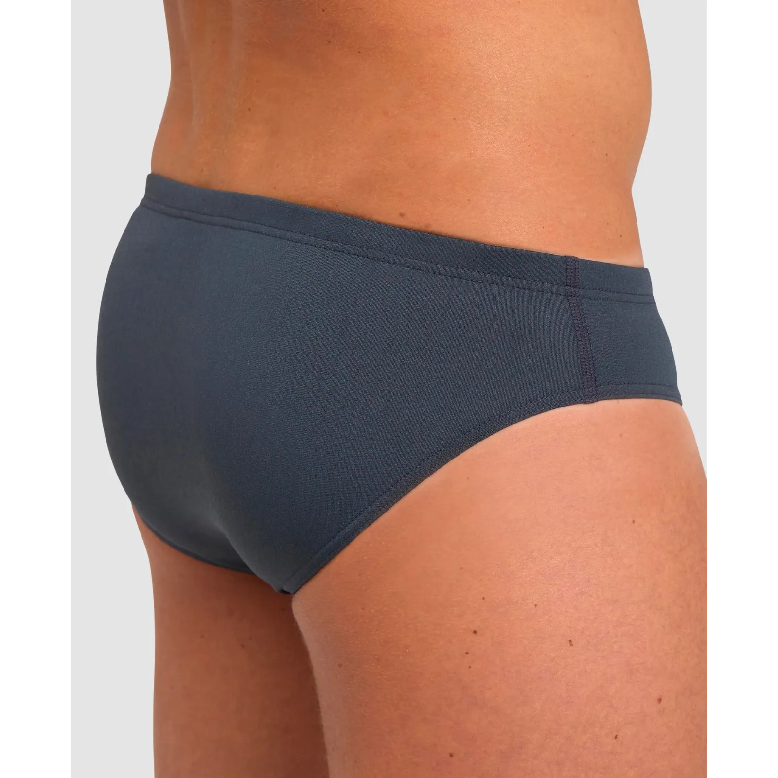 MEN'S TEAM SWIM BRIEF SOLID - ASPHALT/NESPOLA