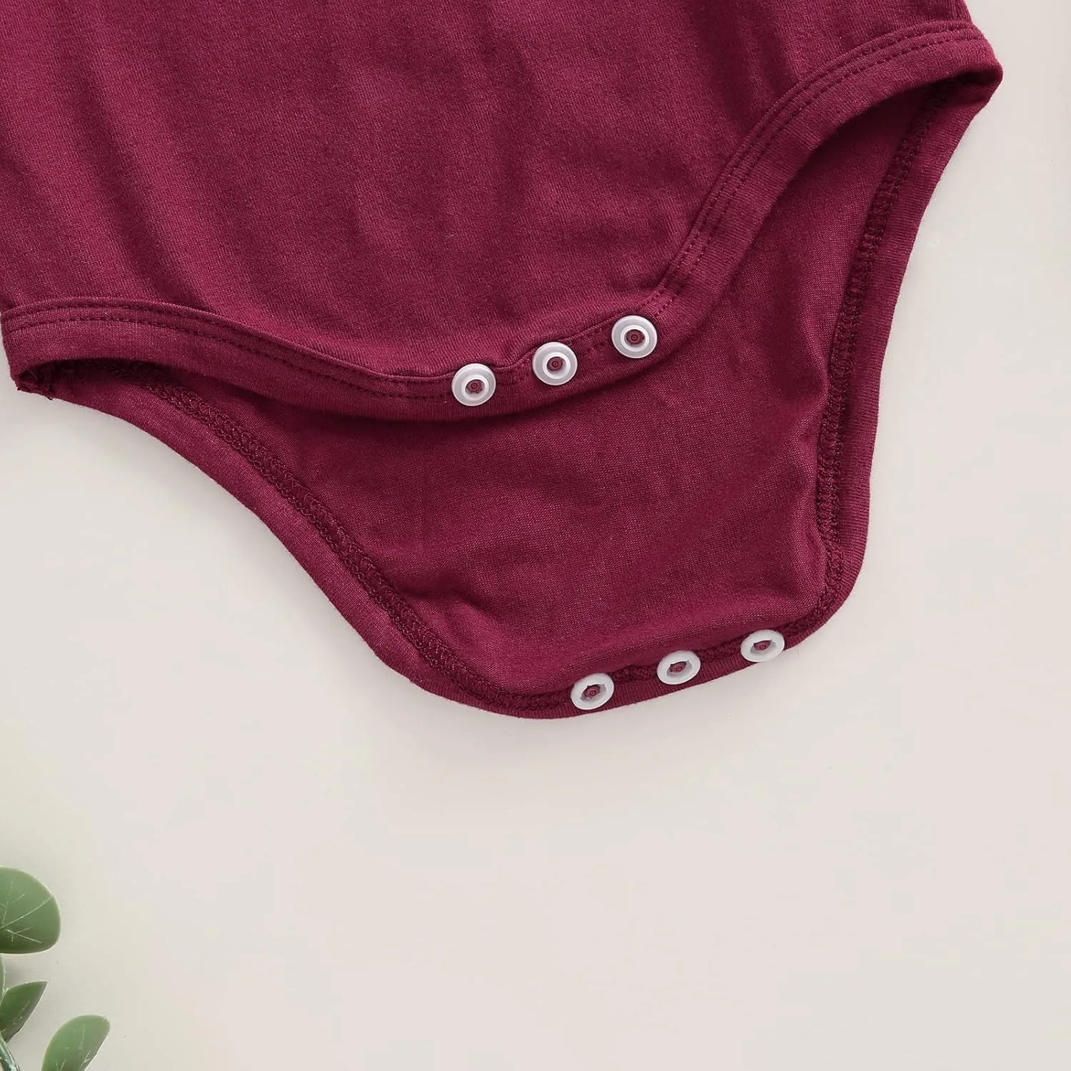Newborn Baby Girl Ruffle Sleeve Romper T Shirt Cotton Solid Color Onesie Bodysuit Basic Tee Tops Summer Clothes