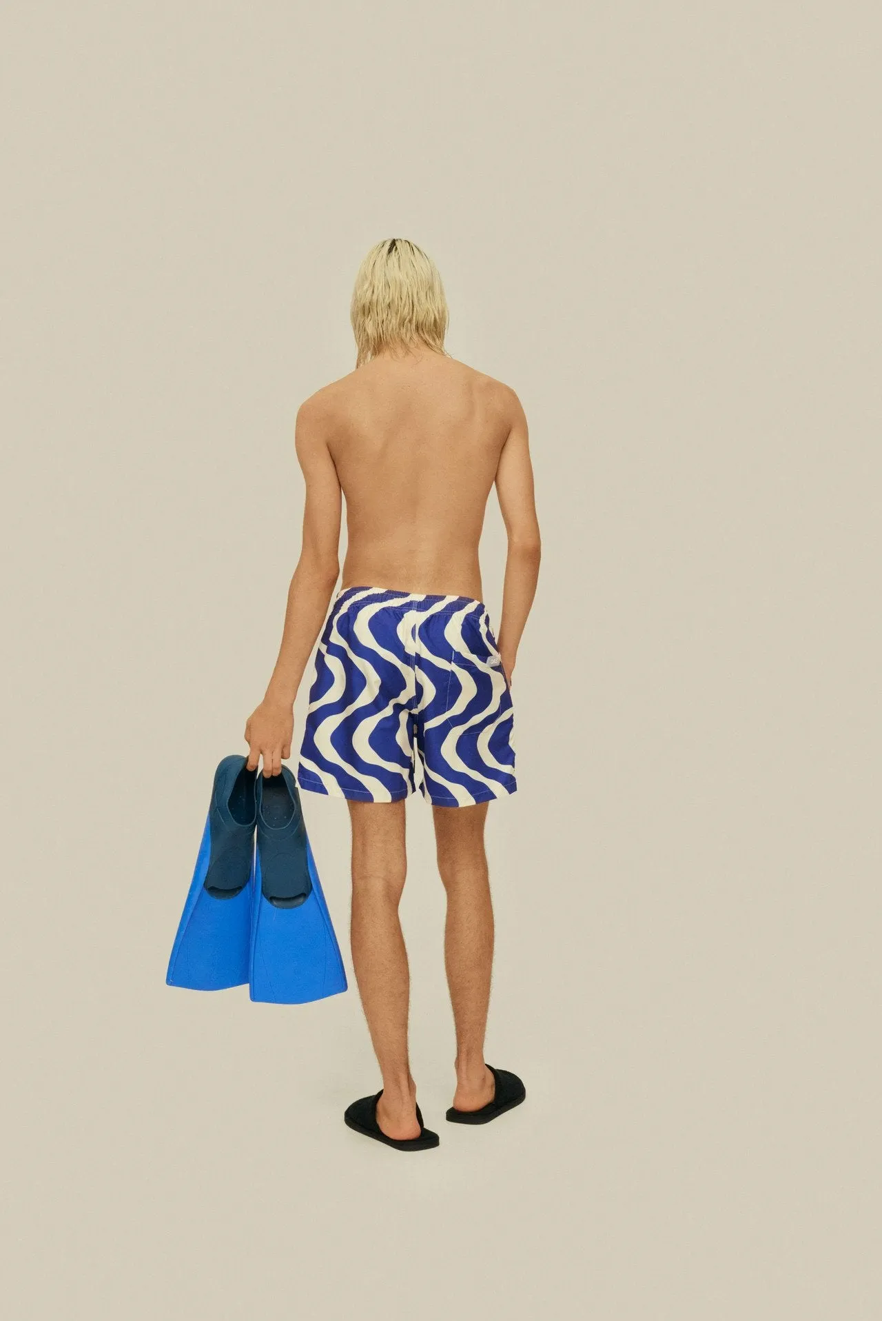 OAS Blue Rippling Swim Short