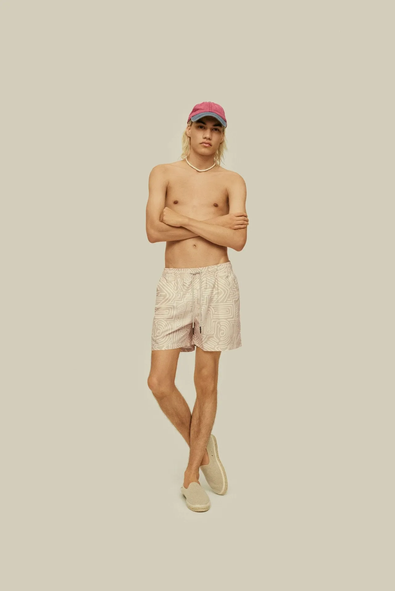OAS Cream Golconda Swim Short