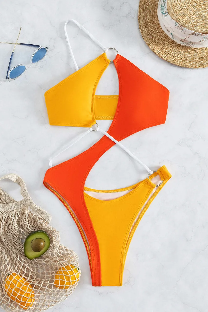Orange Goddess Monokini