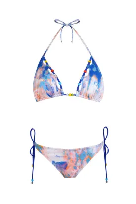 Patterned Triangle Bikini