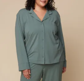 Perfect Pima Long Sleeve PJ Shirt - Rainforest