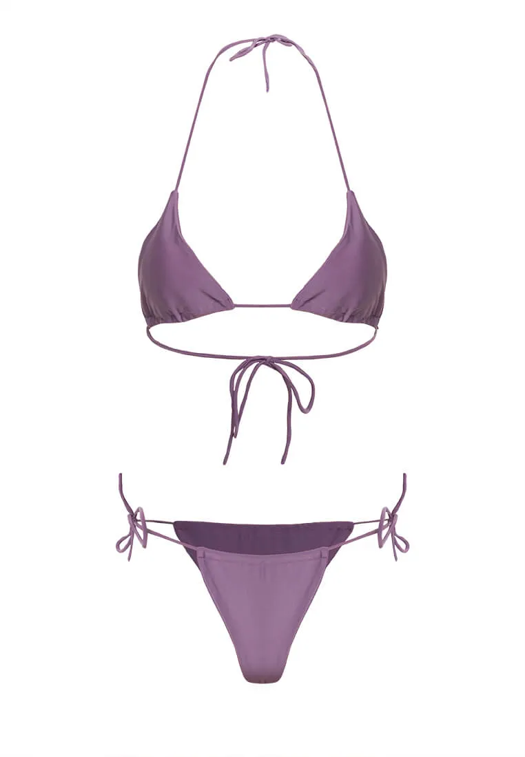 Plum Purple Triangle Bikini #236