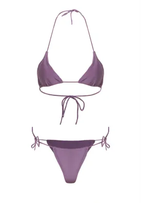 Plum Purple Triangle Bikini #236