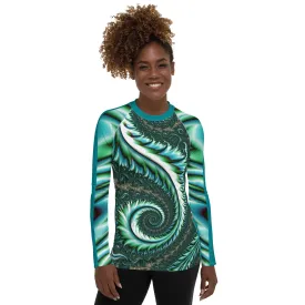 "Fractal Fern" Collection - Women's Rash Guard