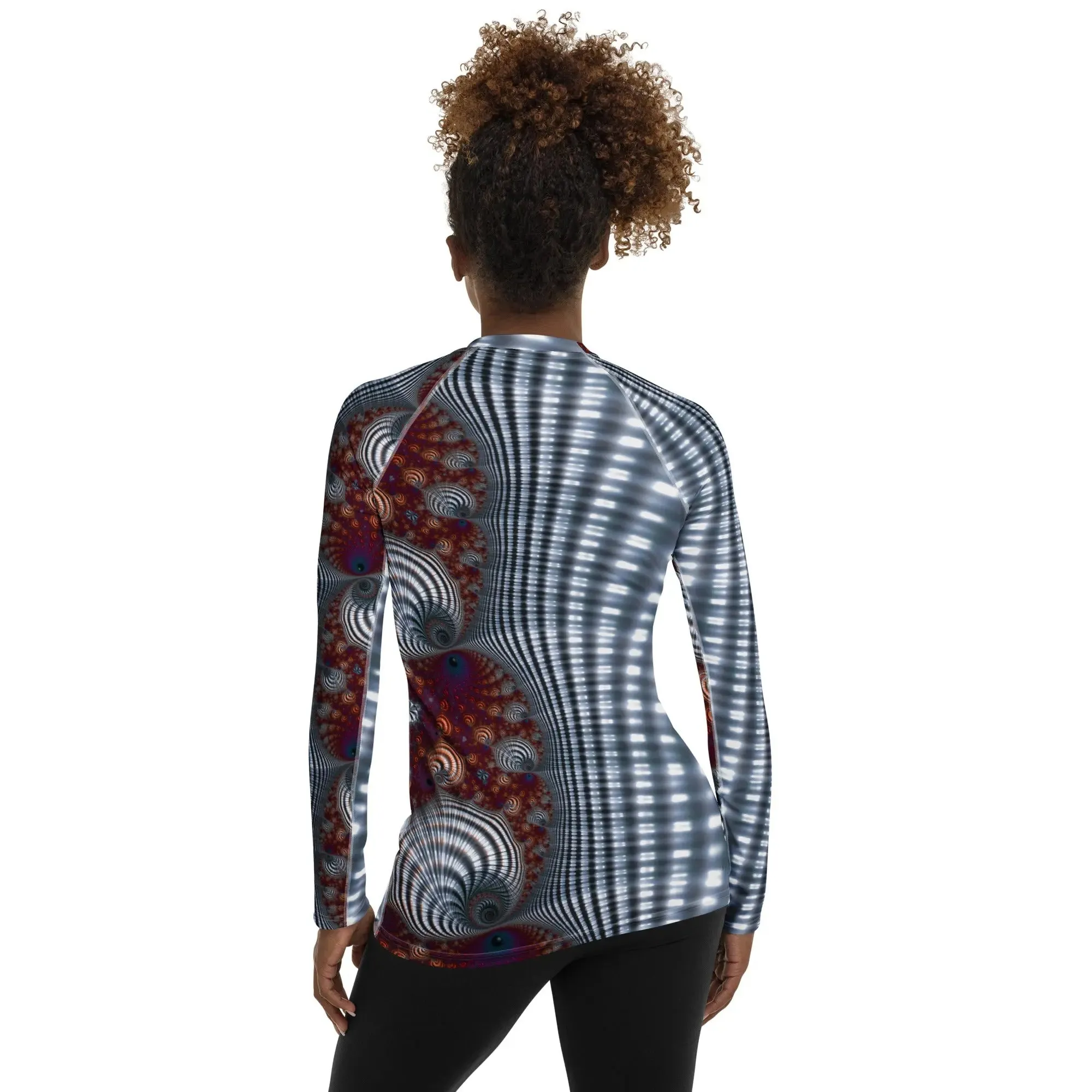 "Fractal Seashell" Collection - Women's Rash Guard