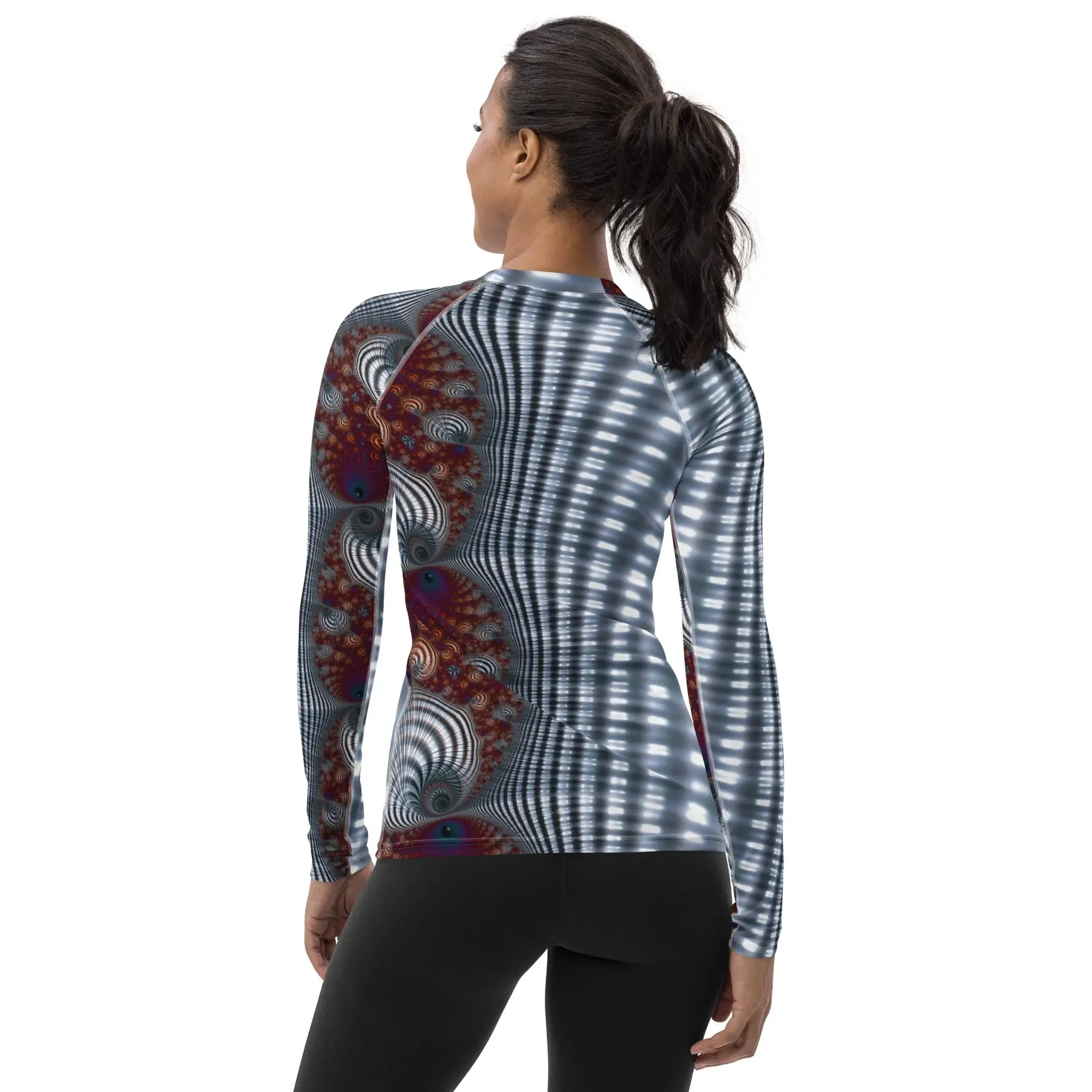 "Fractal Seashell" Collection - Women's Rash Guard