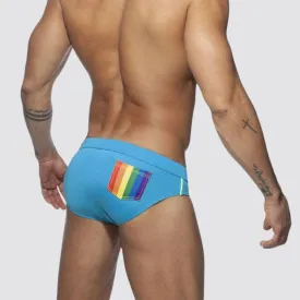 Rainbow Pocket Swim Briefs