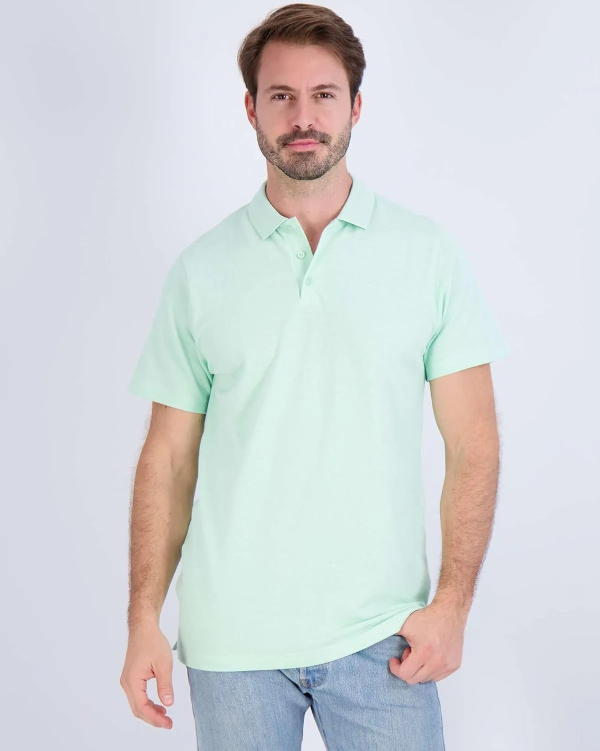 Real Essentials 3 & 4 Pack: Men's Cotton Pique Short Sleeve Polo Shirt - Performance Polo (Available in Big & Tall)