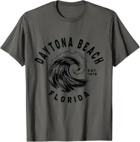 Retro Cool Daytona Beach Original FL Beach Ocean Wave Surf T-Shirt