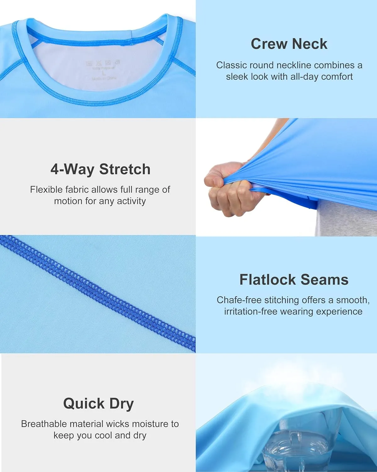 Roadbox Men's Swim Shirts Short Sleeve, UPF 50  UV Sun Protection SPF Rash Guard, Quick Dry Surf Water Beach Fishing T Shirt