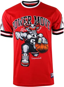 SCREENSHOT Mens Hip-Hop Premium Urban Sreetwear Fashion Jersey Top - NYC Style Basketball Sports Team Color Mesh Tops