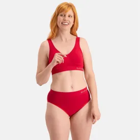 Seamless Full Briefs Belle (3-pack) - Rood