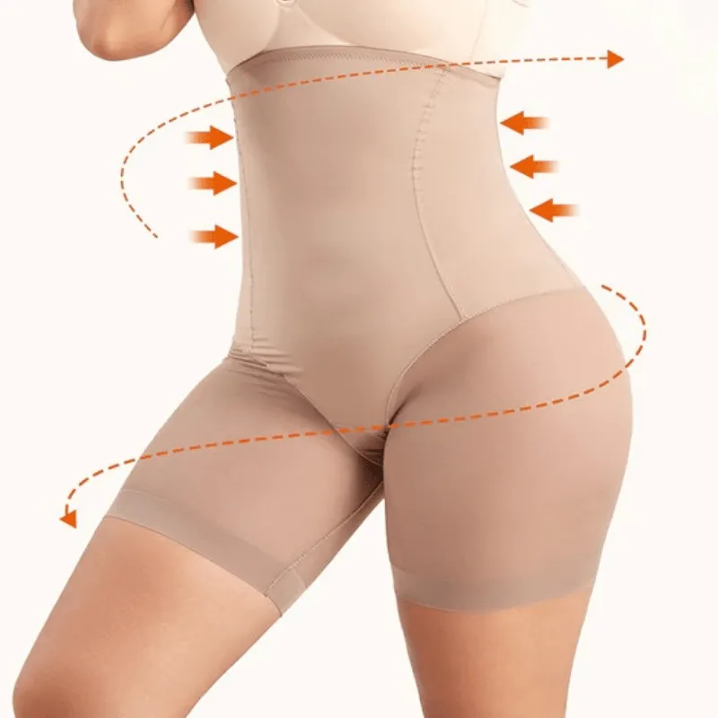 Seamless High Waisted Mesh Shapewear short