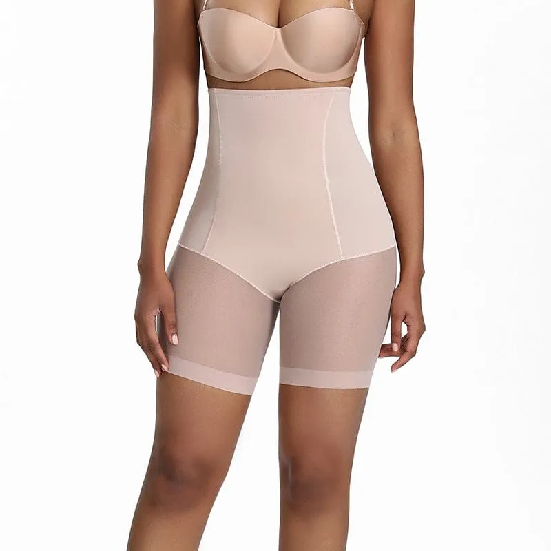 Seamless High Waisted Mesh Shapewear short