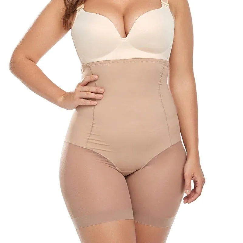 Seamless High Waisted Mesh Shapewear short